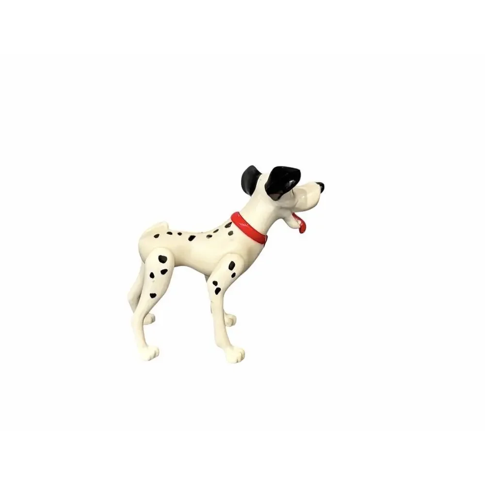 Vintage Disney 101 Dalmatians Pongo PVC Dog Red Collar Figure 3 Inch Jointed…17